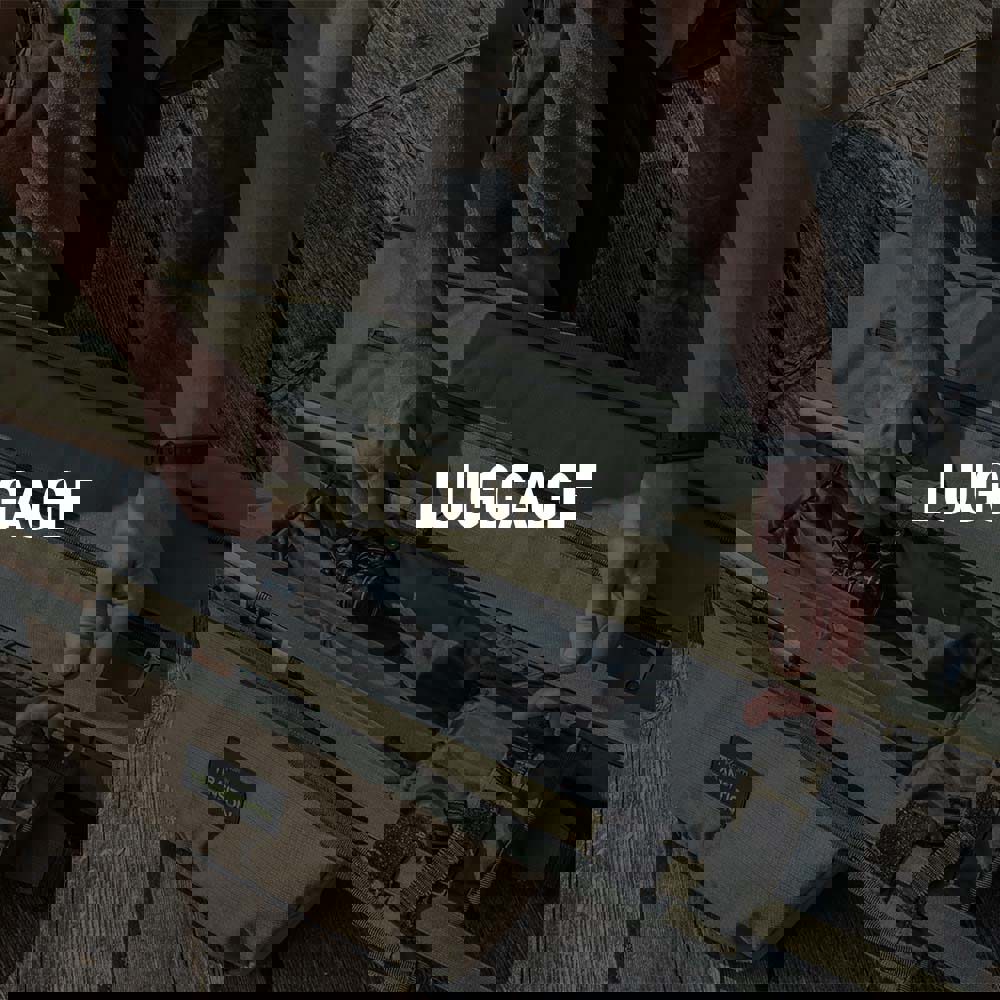 Korum rods in a rod holdall